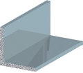 Listeprofil sølv - 15 x 15 mm x 1 m